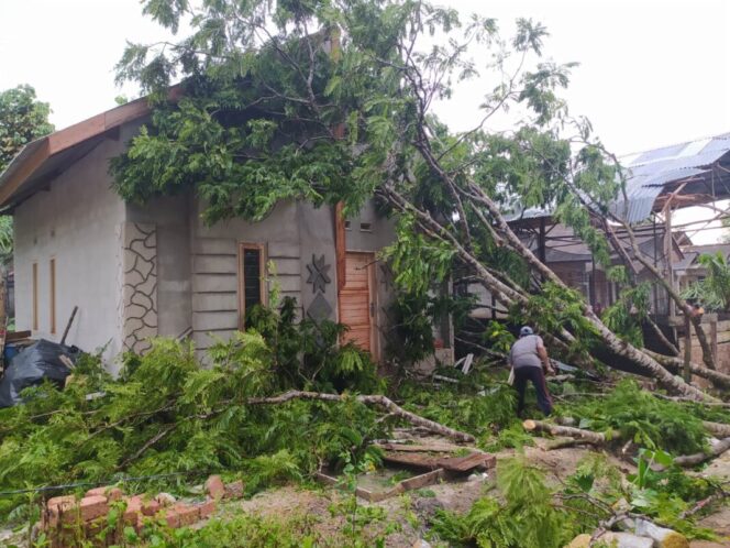 
 13 Rumah di Desa Jeriji Rusak Diterjang Angin Puting Beliung