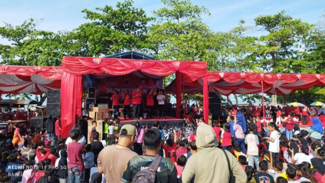 
 HUT ke-50, DPC PDI Perjuangan Bangka Selatan Gelar Jalan Sehat Berhadiah Motor