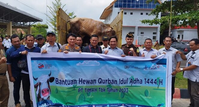 
 36 Perusahaan Serahkan Hewan Kurban kepada Pemkab Bangka Selatan