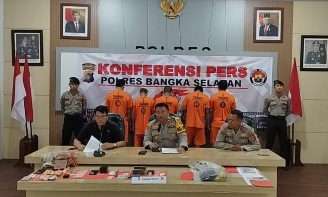 
 Ungkap Lima Kasus Peredaran Narkoba, Satres Narkoba Polres Basel Sita 13,26 Gram Sabu