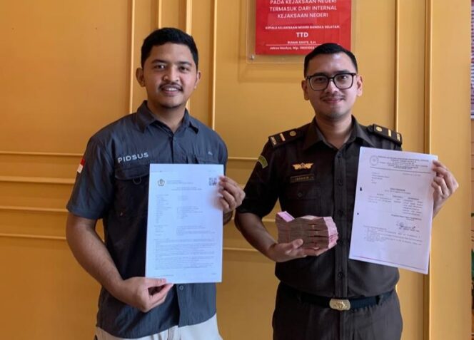 
 Kejari Basel Kembali Sumbang PNBP dari Uang Denda Kasus Tipikor