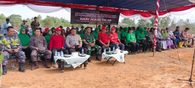 
 Kegiatan penanaman pohon yang digelar oleh Kodim 0432 Bangka Selatan dalam rangka peringatan hari juang TNI AD, Kamis 14 Desember 2023. (Foto: istimewa)