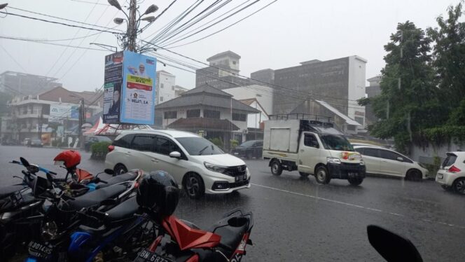 
 BMKG Kota Pangkalpinang memprediksi puncak musim penghujan di Bangka Belitung akan terjadi sampai akhir Januari 2024. (Foto: dok.actadiurma)