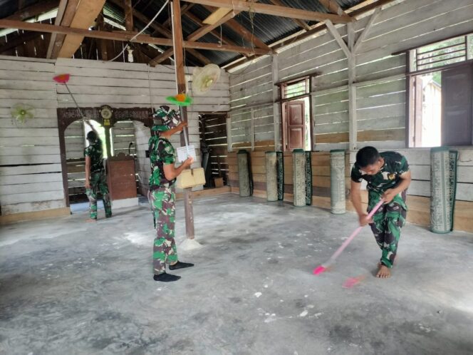 
 Satgas TMMD ke 119 di Desa Tepus terus melakukan pelaksanaan sasaran fisik dan nonfisik agar selesai tepat waktu. (Foto: istimewa)