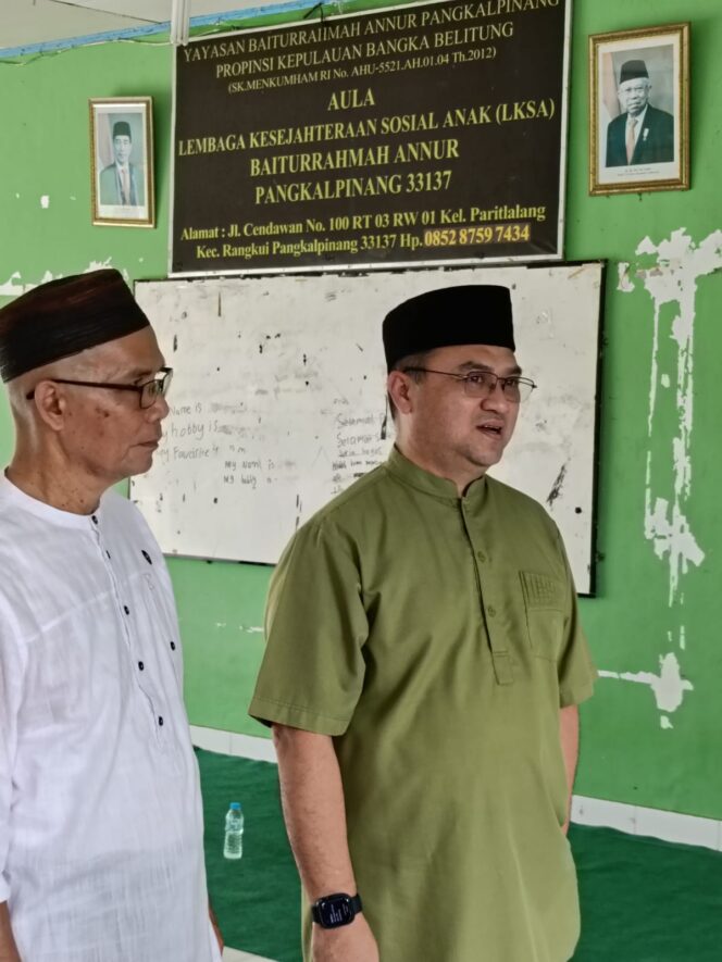 
 Peduli Anak Yatim, Ketua Panti Asihan Annur Kota Pangkalpinang Doakan Erzaldi Menang di Pilkada 2024