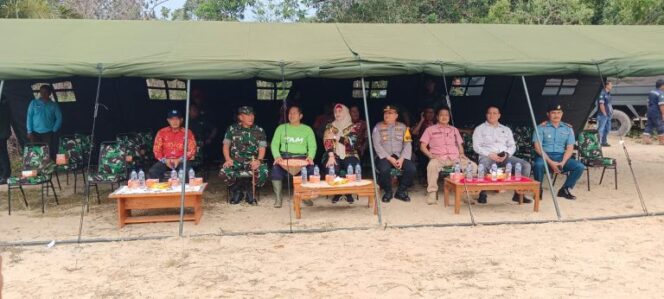 
 Wabup Debby Apresiasi Kodim 0432 Bangka Selatan Rehabilitasi Lahan Kritis di Desa Tiram