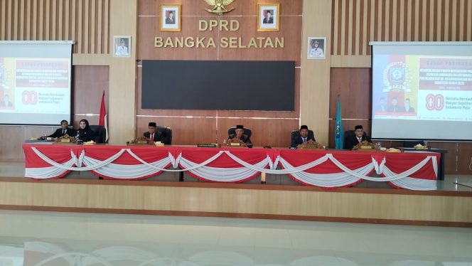 
 DPRD Bangka Selatan Gelar Paripurna Mendengar Pidato Kenegaraan Presiden Prabowo Subianto