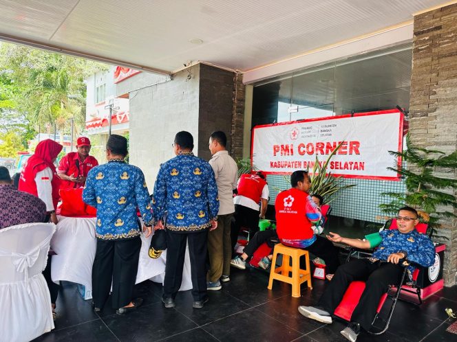
 Penuhi Ketersediaan Stok Darah, PMI Bangka Selatan Gelar Donor Darah Secara Masif