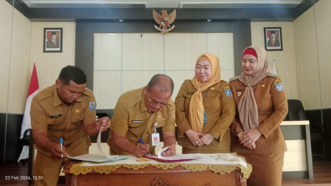 
 Rekonsiliasi penerimaan dana bagi hasil pajak daerah dari pemerintah provinsi Kepulauan Bangka Belitung, Senin 23 Februari 2026. (Foto: babeltimes.co/Arul)