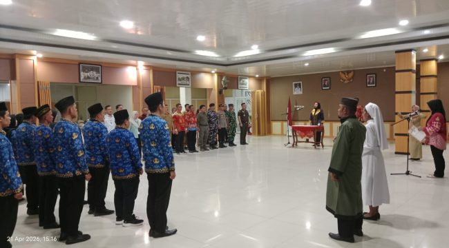 Wakil Bupati Bangka Selatan Debby Vita Dewi melantik 26 pejabat fungsional di beberapa OPD Pemkab Bangka Selatan, Selasa 21 April 2026. (Foto: babeltimes.co/Arul)